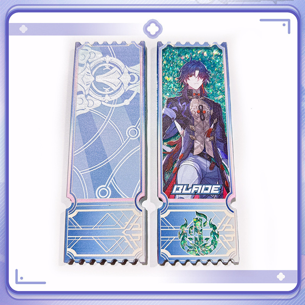 Акриловый билет с блёстками "Хонкай Стар Рейл / Honkai: Star Rail"