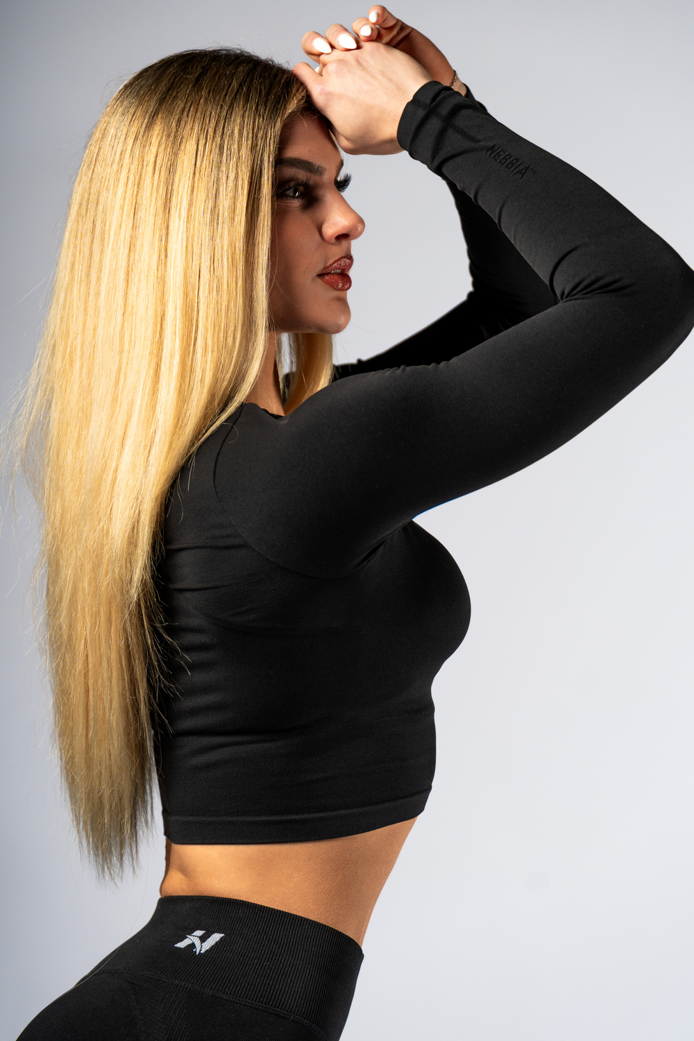 Лонгслив Seamless Long-Sleeve Top POWER 892 Черный