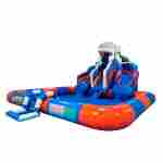 Надувной наземный аквапарк «Акула», 8*7*4,5 м