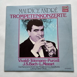 Винтажная виниловая пластинка LP Maurice Andre, Kammerorchester Des Norddeutschen Rundfunks, Gabor tv s Trompetenkonzerte (Германия 1975)