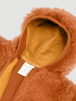 Плюшевый комбинезон из органического хлопка Mjölk Umber, на манжетах