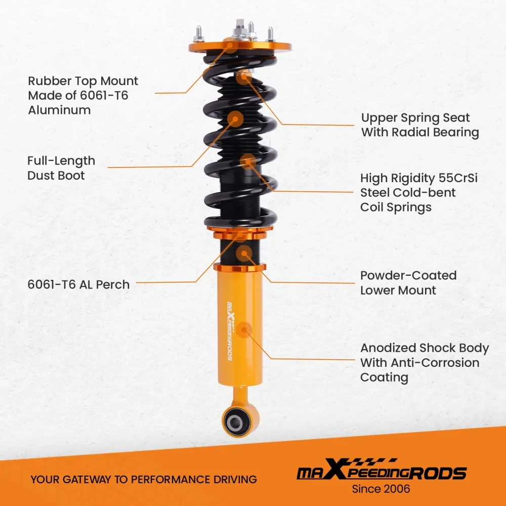 Комплект для автомобиля Toyota Supra JZA70 MA70 GA70 86-92 Shock Absorbers Height Adjustable Coilovers lowering kit
