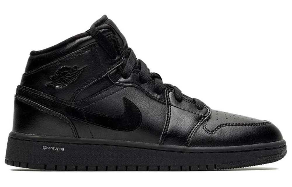 Кроссовки Jordan Air Jordan 1 Mid "Deep Black" (Женская размерная сетка)