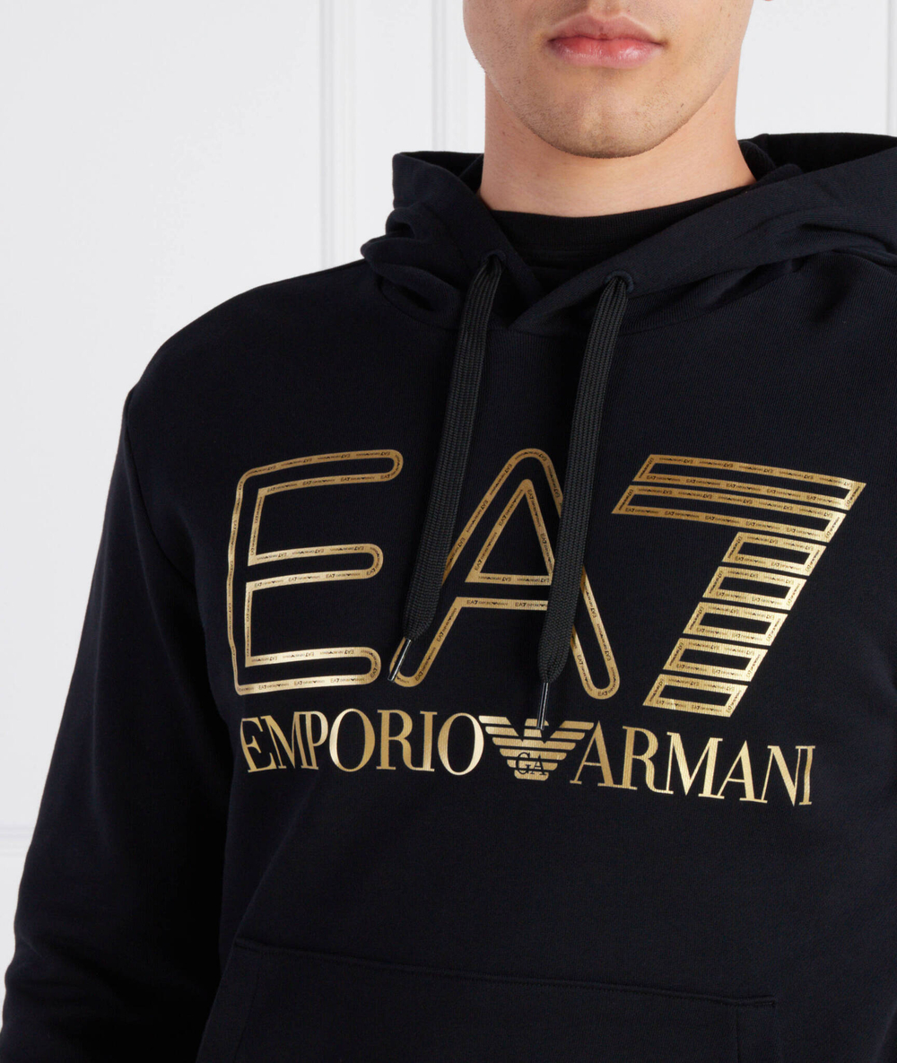 Худи EA7 - черный(6RPM09 PJSHZ)