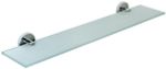 Полка для ванны 600 мм стекло/нерж. сталь NIZA 16856.B глянцевый