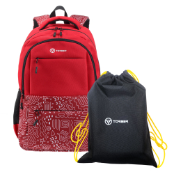 Фото школьный рюкзак CLASS X из полиэстера 900D TORBER T2602-22-RED-M с отделением для ноутбука с диагональю 15,6” с гарантией