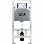 Унитаз подвесной WeltWasser AMBERG 506 ST+MERZBACH 043 XL GL-WT+AMBERG RD-BL белый/кнопка черная матовая, безободковый, с крышкой микролифт, с инсталляцией, слив торнадо