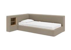 Диван-кровать Cube c нишей M (бежевый, букле)