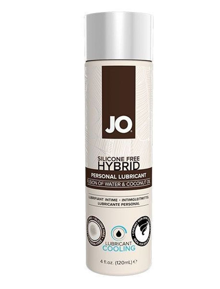 Водно-масляный лубрикант с охлаждающим эффектом JO Silicon free Hybrid Lubricant COOLING - 120 мл.