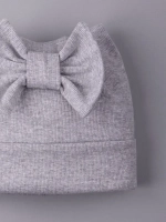 Шапка для девочки с ушками на осень