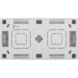 12-6102-12 ЭРА Коробка наклад. монтажа 2 поста, Эра12, графит