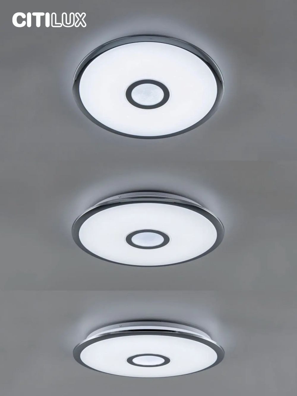 Citilux Старлайт Смарт CL703A40G Умная люстра Хром