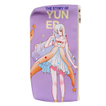 Пенал-косметичка"Аниме" кожзам, 20*10см ,3 цвета микс, в инд.пакете, C-40707