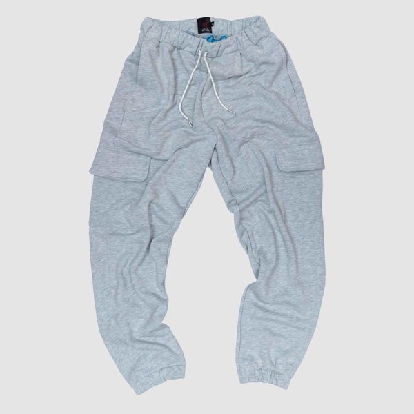 Брюки Plaincargo Серый меланж - фото 2