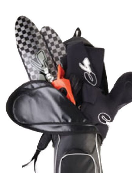 Сумка-рюкзак для длинных ласт C4 Carbon Fin Bag Volare с креплениями для ружей