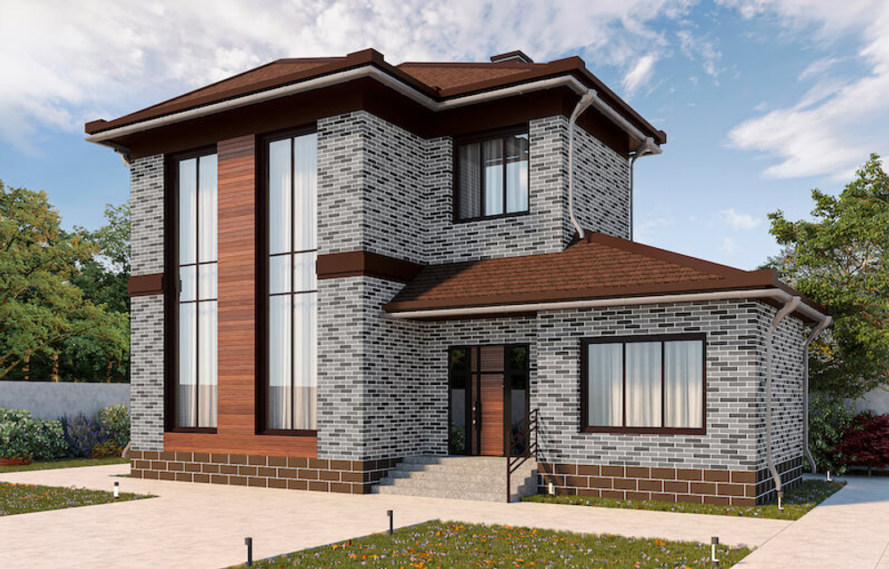 АМК фасад кирпич микс 200