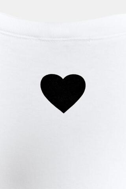 ZARA ФУТБОЛКА ОВЕРСАЙЗ С НАДПИСЬЮ, БЕЛЫЙ