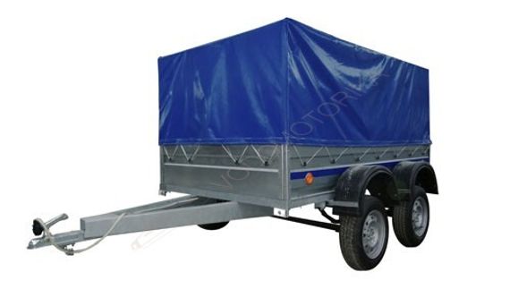 Прицеп Фаворит В 7135 2.56х1.57 высокий тент 1.1 м ( двухосный )