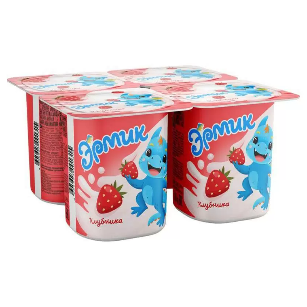 Йогурт Эрмик Клубника 2,5% 100 гр