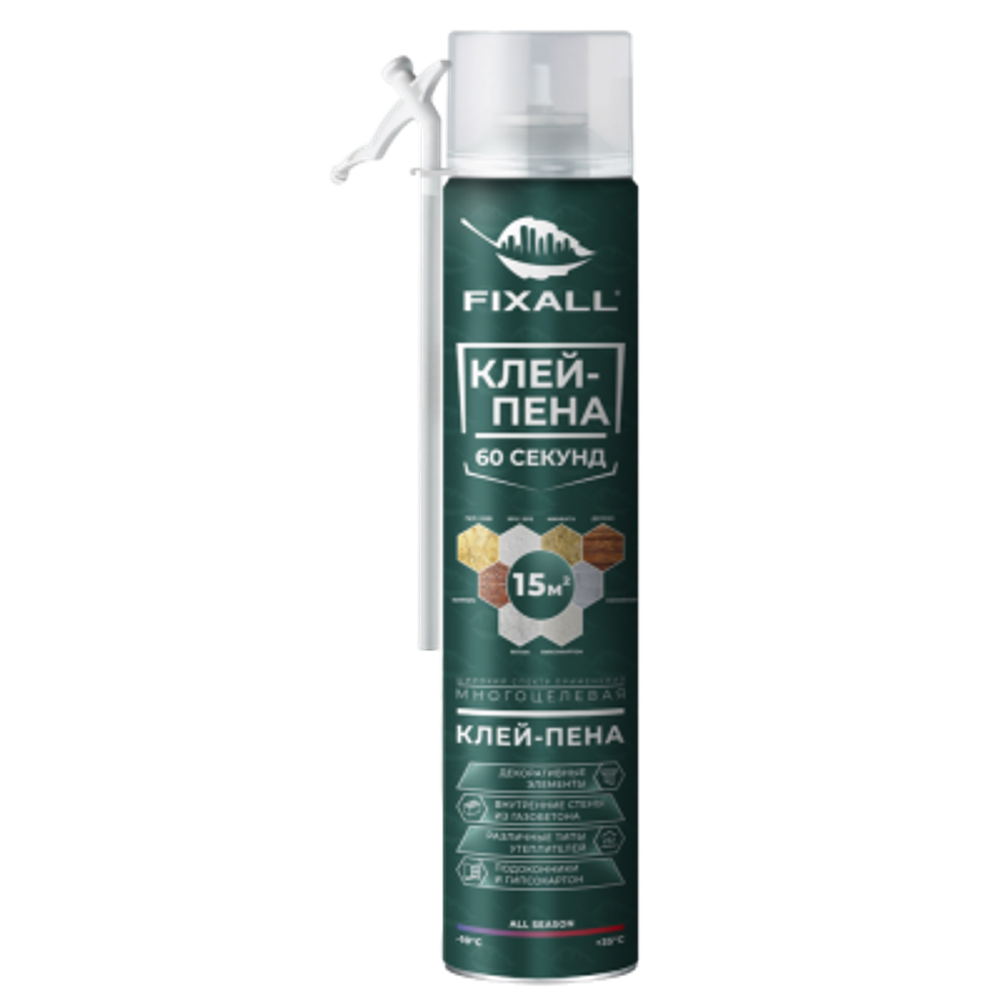 Клей-Пена FIXALL 60 Секунд Бытовая STD  650мл