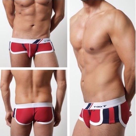 Мужские трусы хипсы красные TOOT Red