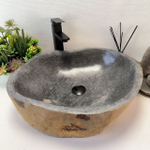 Раковина из речного камня RS-63866 (52*46*15) 0123