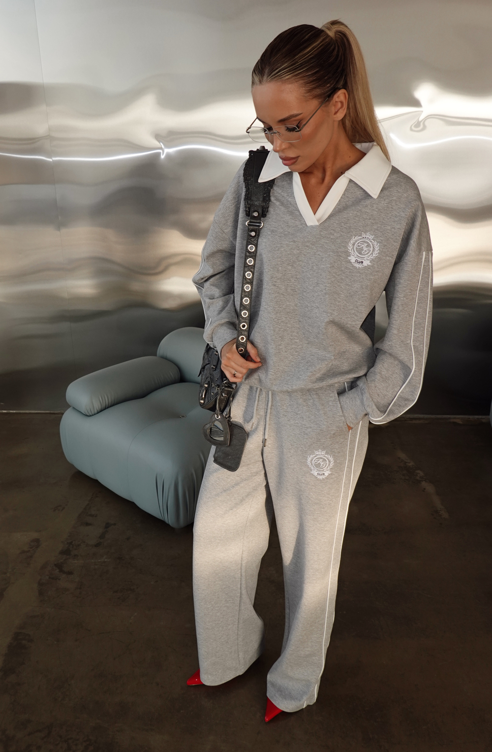 Костюм спортивный из трикотажа с поло