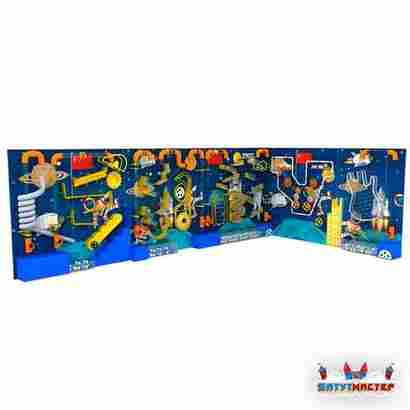 Интерактивный комплекс стена «Межпланетный маршрут», 7×4,5×1,8 м