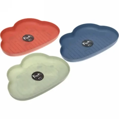 Блюдо пластиковое сервировочное «Облако» 28*19см