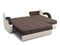 Диван угловой с оттоманкой Мадрид 1,2 - Velutto 23 шоколад/беж кожзам/ коричневая накладка