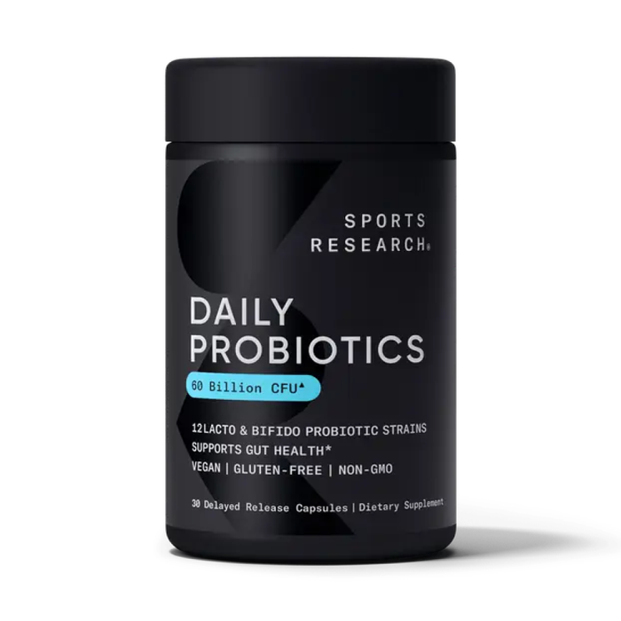 Пробиотический комплекс 60 миллиардов КОЕ, Probiotic 60 Billion, Sports Research, 30 вегетарианских капсул