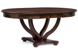 Стол Дорсет 120(170)х120х76 орех темный