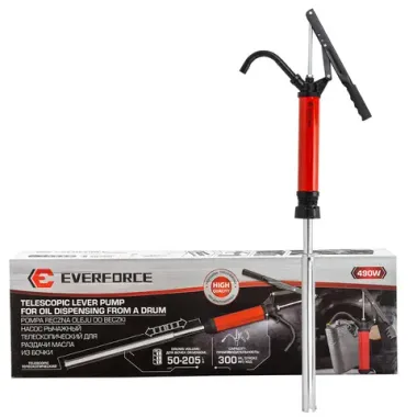 Насос рычажный телескопический для раздачи масла из бочки EVERFORCE EF-490W