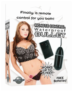 Вибропуля на пульте управления Waterproof Remote Control Bullet (Цвет: черный)