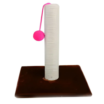 Когтеточка yugi с шариком коричневая, оранжевая 40см /ys2153/