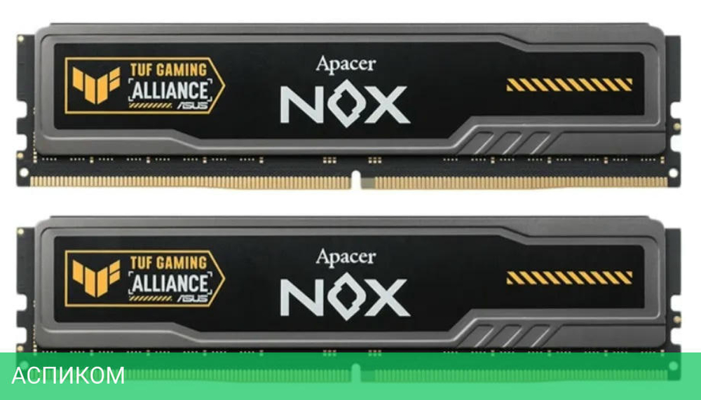 Оперативная память Apacer NOX TUF 2x32GB DDR5 (AH5U64G60C622UTAA-2)