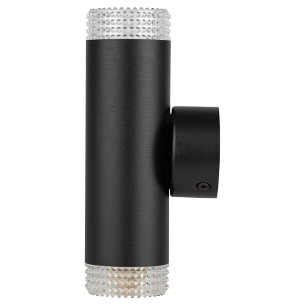 Светильник настенный ЭРА WL50 BK/TR 2*GU10 2*12Вт IP20 черный, прозрачный