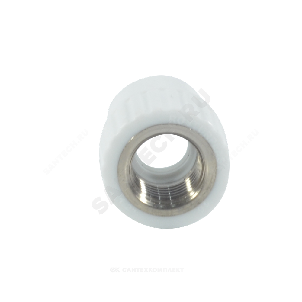 Муфта PP-R комбинированная белая Дн 25х3/4" ВР RTP (РосТурПласт) 10655
