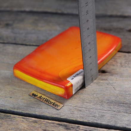 Смальта оранжевого цвета, 600 гр, в кирпичиках V1-2202