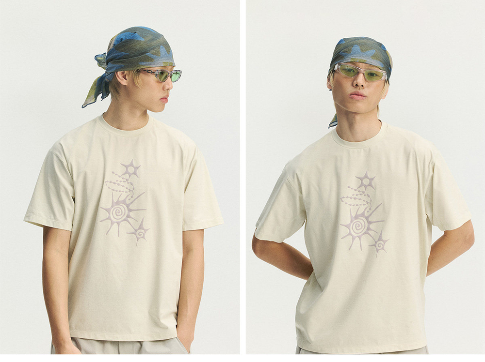 Футболка Nothomme Monterest Totem молочный