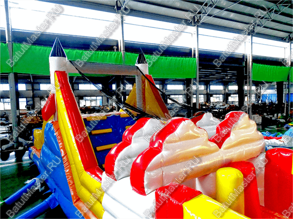 Коммерческий надувной батут "Ракета на взлёте"