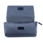 Пенал - косметичка Alingar, ткань, молния, боковой карман, липучка, 200 х 90 х 45 мм, "Modern TIMES", черный/сиреневый, дизайн клетка, европодвес