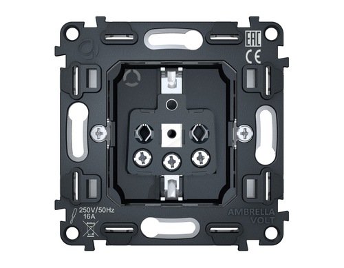 VM141 Механизм электрической розетки 16A-250V с/з на винтовых зажимах QUANT