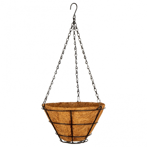 КАШПО ПОДВЕСНОЕ PALISAD КОНУС D25СМ С ВКЛАДЫШЕМ ИЗ КОКОВИТЫ 69020