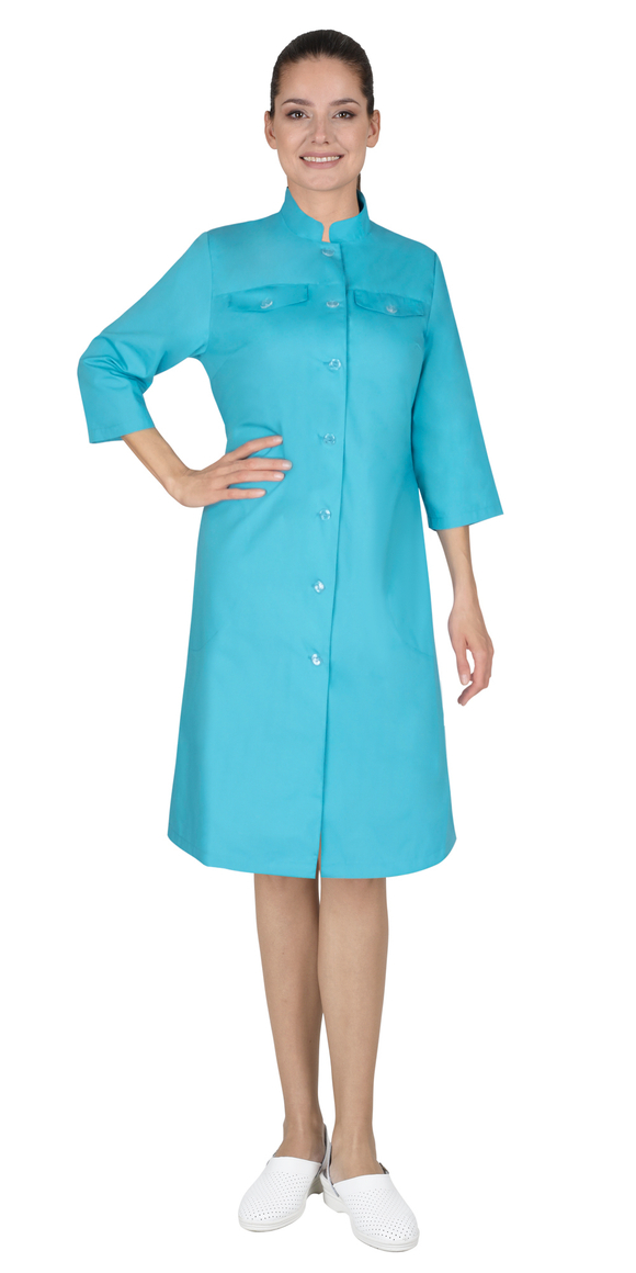 Халат СИРИУС-ВАСИЛИСА женский светло-бирюзовый