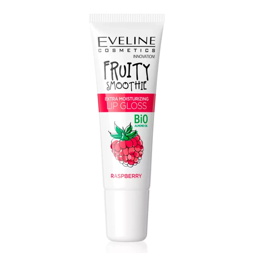 EVELINE FRUITY SMOOTHIE Экстраувлажняющий блеск для губ RASPBERRY 12мл (*3*24)