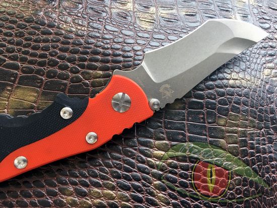 Складной нож Steelclaw Инь-янь c клинком из стали CPM-S35VN, рукоять G10 / Титановый сплав Titanium TC4 Aloy