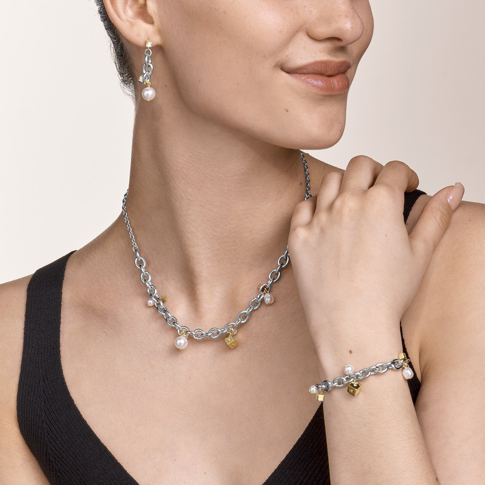 Колье Coeur de Lion Gold-Silver 5083/10-1617 цвет серебряный, золотой