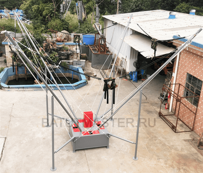 Батут-банджи «Полёт 4», 4-местный, 7,5×7,5×7 м