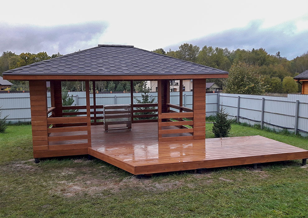 Беседка деревянная А18